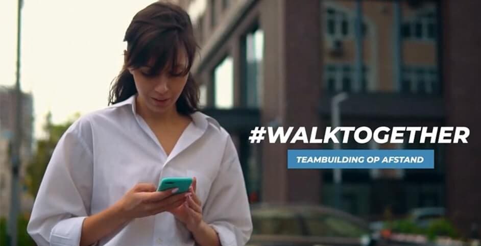 Virtuele teambuilding tijdens een wandeling